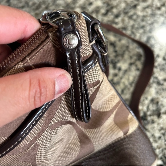 Coach Brown and Tan Crossbody Bag - Picture 4 of 4